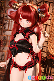 アニメドール チャイナドレス美少女 フィギュア シリコン製 ラブドール AMEDOLL 125cm Cカップ #202ヘッド 锁冥 コスプレ風