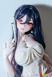 Elsababe 緒方舞香 176cm アニメドール、濃紺ロングヘアとパールネックレスの上半身姿