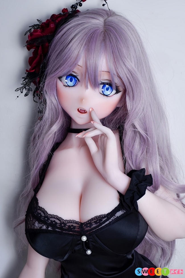 ElsaBabe アニメドール 148cm L RAD011 早川紗綾 クール美人×黒レースドレス姿 エロフィギュア 巨乳 ピンク肌 アニメ調 ラブドール フルシリコン製