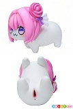 BCDOLL B100 ミニドール、ピンク髪の側面外観と底面ディテール
