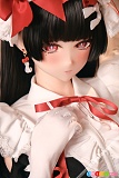 Kiradols 千汐 155cm Dカップ アニメドール、赤い瞳と白い手袋を捉えたメイド衣装の顔アップ