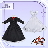 魔族人形 mozudoll アニメドール 小柄 夜夜 1/3ドールアニメ 萌え系メイド美少女 フィギュア ビニールヘッド シリコンボディ 宣伝画像の制服無料