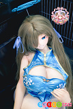 アニメ風 lovedoll エロイ爆乳の姉さん コスプレ風 手描きメイク ビニール製ヘッド+S-TPE製ボディ 羊角社doll 155cm 明日奈