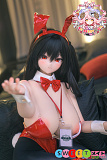 アニメ風 ダッチワイフ 巨乳バニーガール 手描きメイク ビニール製ヘッド+S-TPE製ボディ 羊角社doll 155cm 白凤