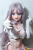 Elsababe AHR001 幸田小百合 144cm 巨乳 アニメドール、片手を前へ伸ばしたチェック柄メイド服姿
