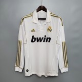 11-12 Real Madrid Home Long Sleeve Retro Jersey/11-12 皇马主场长袖