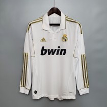 11-12 Real Madrid Home Long Sleeve Retro Jersey/11-12 皇马主场长袖