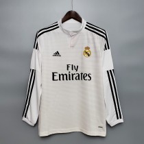 14-15 Real Madrid Home Long Sleeve Retro Jersey/14-15皇马主场长袖