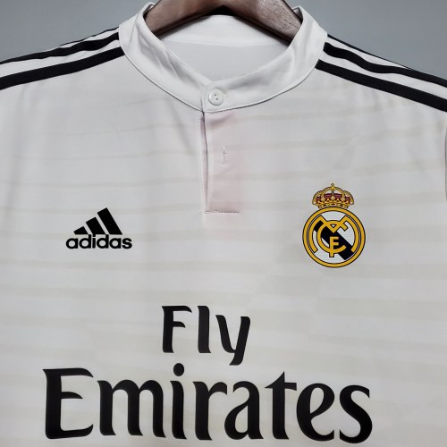 14-15 Real Madrid Home Long Sleeve Retro Jersey/14-15皇马主场长袖