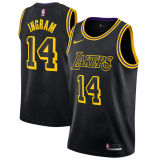 Lakers Mamba Black Hot Pressed Jersey/NBA 湖人队黑曼巴24号bryant