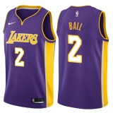 Lakers Violet V-Neck Hot Pressed Jersey