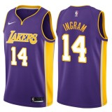 Lakers Violet V-Neck Hot Pressed Jersey