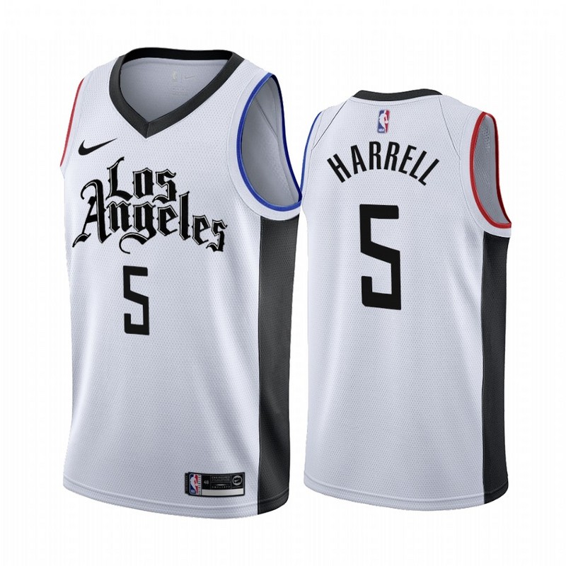 clippers white and black jersey