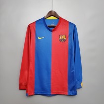 06-07 Barcelona Home Long Sleeve Retro Jersey/06-07巴萨主场长袖