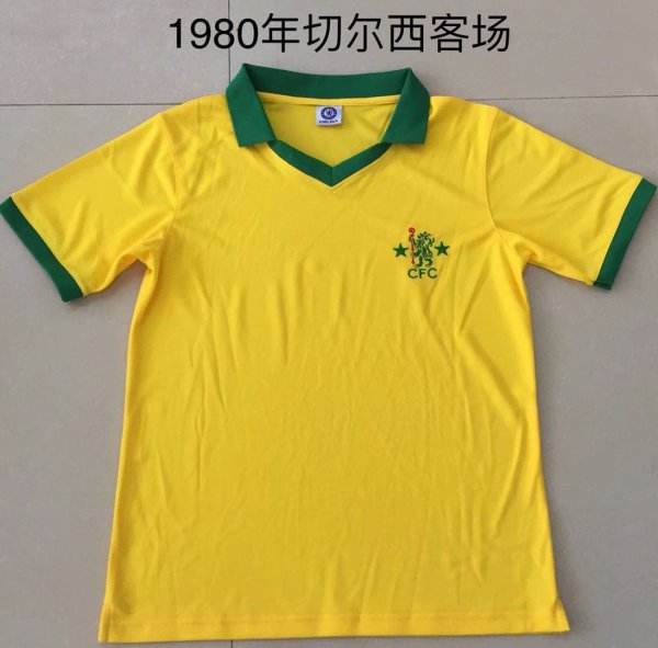1980 Chelsea Yellow Retro Jersey/1980切尔西黄色