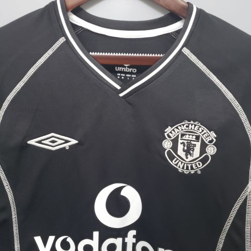 00-02 Manchester United Black Retro Jersey/00-02曼联黑色