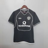 00-02 Manchester United Black Retro Jersey/00-02曼联黑色