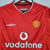 00-01 Manchester United Home Retro Jersey/00-01曼联主场