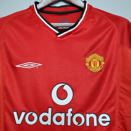 00-01 Manchester United Home Retro Jersey/00-01曼联主场