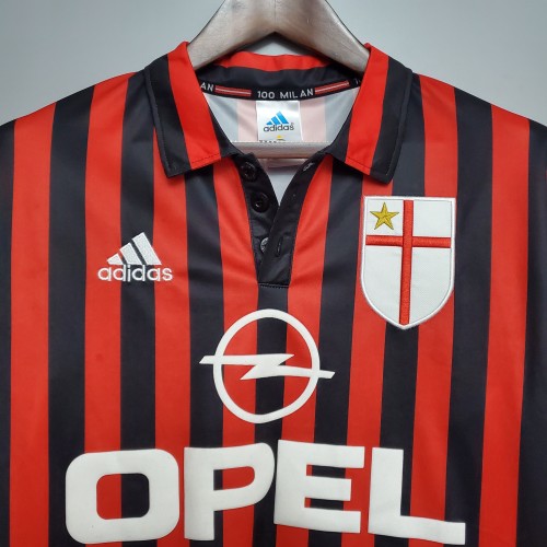99-00 AC Milan Centenary Home Retro Jersey/99-00AC 米兰百年主场