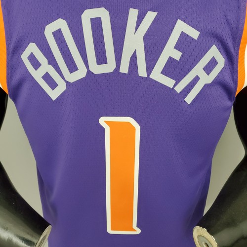 BOOKER#1 Phoenix Suns Purple NBA Jersey S-XXL
