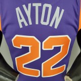 AYTON#22 Phoenix Suns Purple NBA Jersey S-XXL