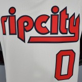 LILLARD#0 Portland Trail Blazers Beige NBA Jersey S-XXL