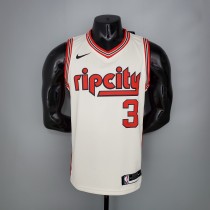 McCOLLUM#3 Portland Trail Blazers Beige NBA Jersey S-XXL