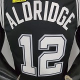ALDRIDGE#12 Spurs Black NBA Jersey