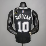 DeROZAN#10 Spurs Spurs Black NBA Jersey