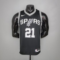 DUNCAN#21 Spurs Black NBA Jersey