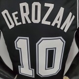 DeROZAN#10 Spurs Spurs Black NBA Jersey