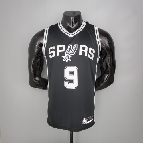 PARKER#9 Spurs Black NBA Jersey