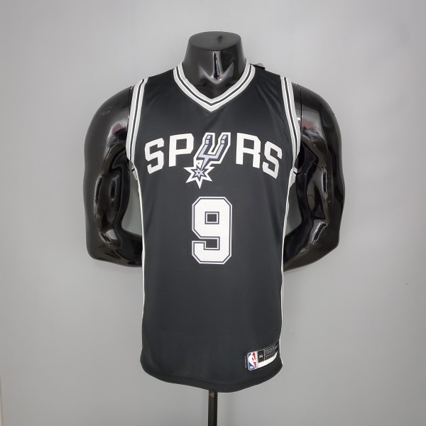 PARKER#9 Spurs Black NBA Jersey
