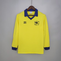 71-79 Arsenal Away Yellow Long Sleeve Retro Jersey/71-79 阿森纳客场长袖