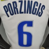 PORZINGIS#6 Mavericks home White NBA Jersey