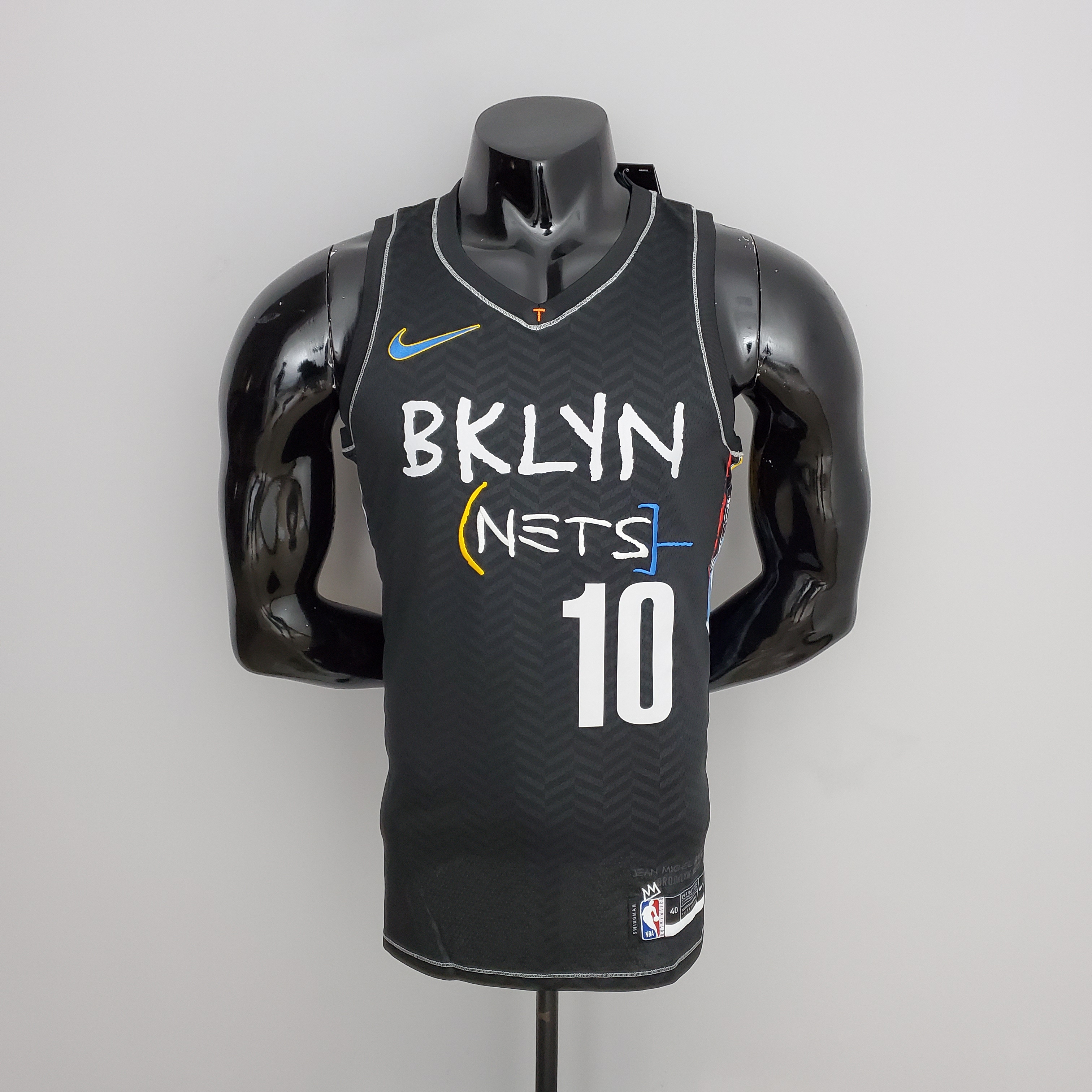 Nets Simmons #10 Flyer Grey NBA Jersey