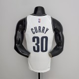 75th Anniversary Curry #30 Nets White NBA Jersey
