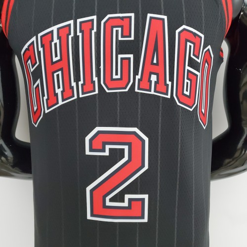 75th Anniversary Ball #2 Bulls Flyers Black NBA Jersey