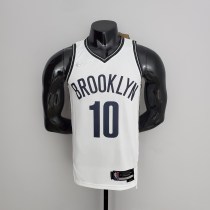 75th Anniversary Simmons #10 Nets White NBA Jersey