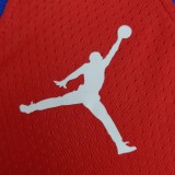 76ers Harden #1 V-Neck Red
