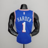 76ers Harden #1 V-Neck Blue