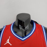 76ers Harden #1 V-Neck Red