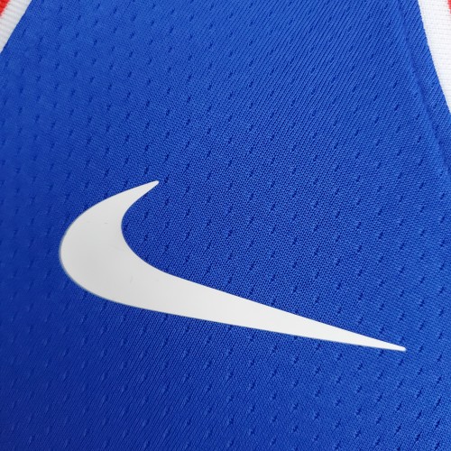 76ers Harden #1 V-Neck Blue