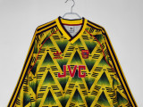91-93  Arsenal Away Long Sleeve Retro Jersey/91-93 阿森纳客场长袖