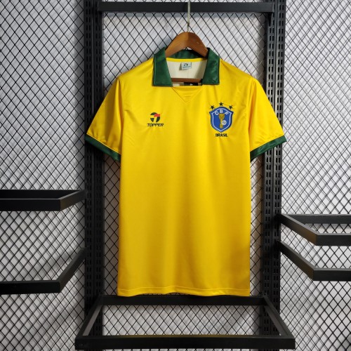 1988-1990 Brazil Home Retro Jersey/88-90巴西主场