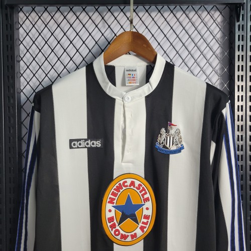 95-97 Newcastle United Home Long Sleeve Retro Jersey/95-97 纽卡斯尔联主场长袖