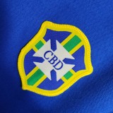 1957-1962 Brazil Away Blue Retro Jersey/1957-1962巴西客场