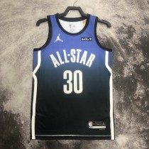 2023 NBA All Star Blue  30#CURRY Hot Pressed Jersey