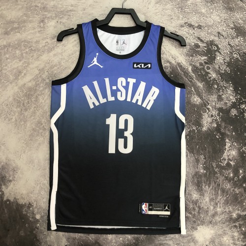 2023 NBA All Star Blue 13#GEORGE  Hot Pressed Jersey
